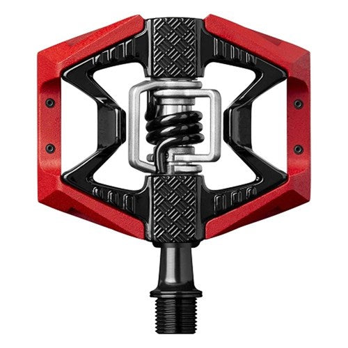 CRANKBROTHERS PEDAL DOUBLE SHOT 3 RED BLACK BODY WITH PINS - Mackay Cycles - [product_SKU] - Crankbrothers