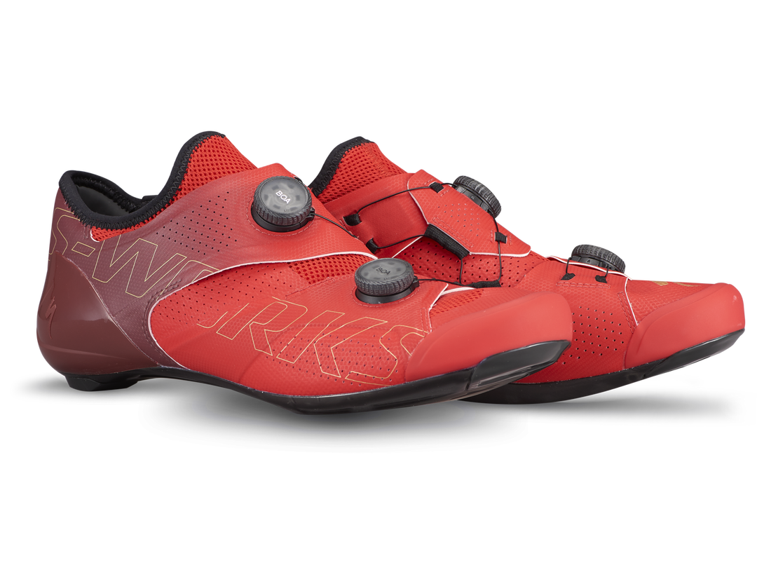 S-Works Ares Road Shoes Flo Red/Maroon - Mackay Cycles - [product_SKU] - Specialized