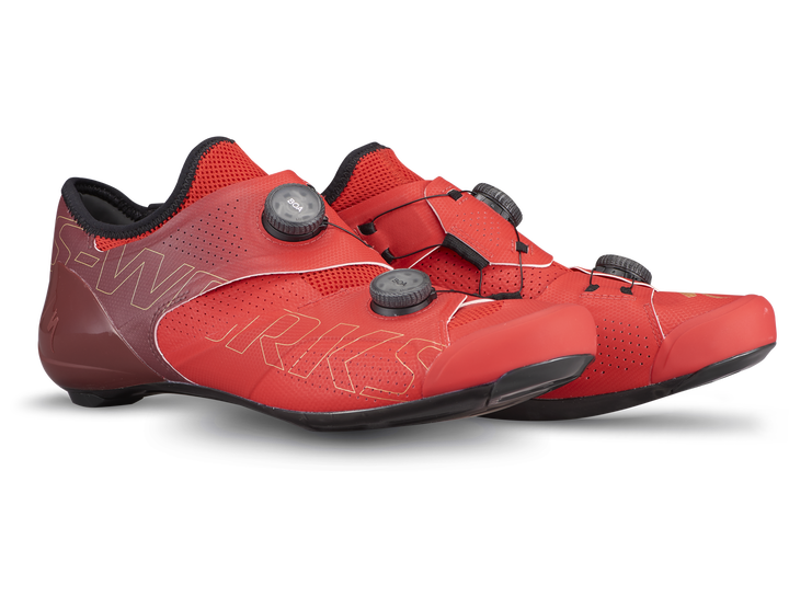 S-Works Ares Road Shoes Flo Red/Maroon - Mackay Cycles - [product_SKU] - Specialized