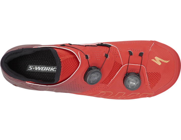 S-Works Ares Road Shoes Flo Red/Maroon - Mackay Cycles - [product_SKU] - Specialized