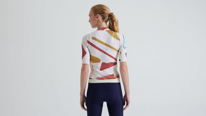 Women's Prime Short Sleeve Jersey Birch White/Multi Gather - Mackay Cycles - [product_SKU] - Specialized