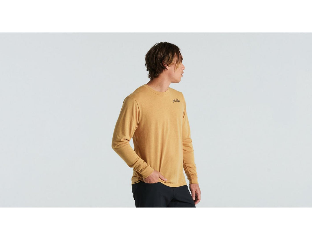 Warped Long Sleeve Tee Harvest Gold - Mackay Cycles - [product_SKU] - Specialized