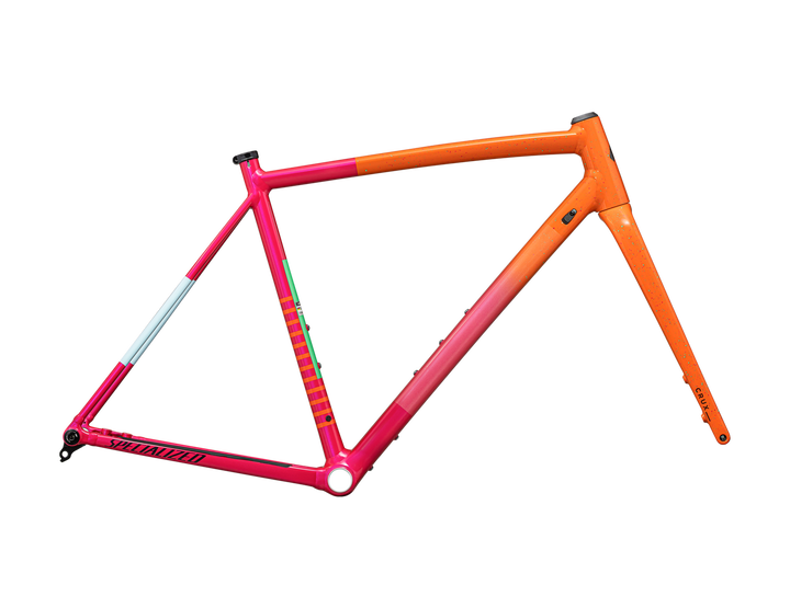 Crux DSW Frameset Gloss Amber Glow / Vivid Pink / Metallic Midnight Shadow / Speckle - Mackay Cycles - [product_SKU] - Specialized