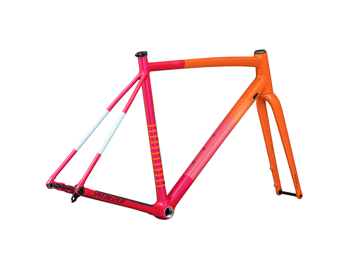 Crux DSW Frameset Gloss Amber Glow / Vivid Pink / Metallic Midnight Shadow / Speckle - Mackay Cycles - [product_SKU] - Specialized