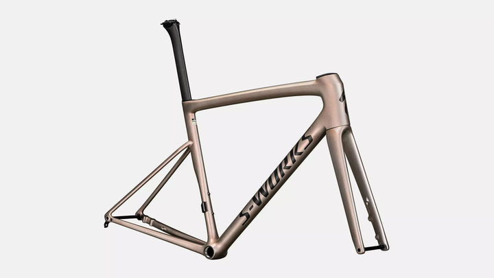 S-Works Tarmac SL8 Frameset Gloss Viavi Red Gold Over Silver / Satin Metallic Obsidian