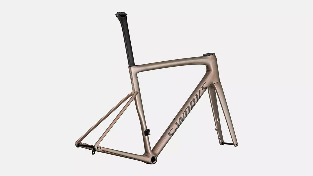 S-Works Tarmac SL8 Frameset Gloss Viavi Red Gold Over Silver / Satin Metallic Obsidian