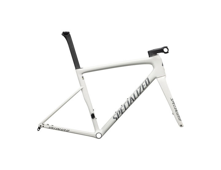 Tarmac SL8 Frameset Gloss Dune White / Black Pearl Over Ashen - Mackay Cycles - [product_SKU] - Specialized