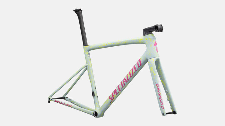 Tarmac SL8 Frameset Satin Ion Metallic / Sea Foam Strata / Rebel Pink - Mackay Cycles - [product_SKU] - Specialized