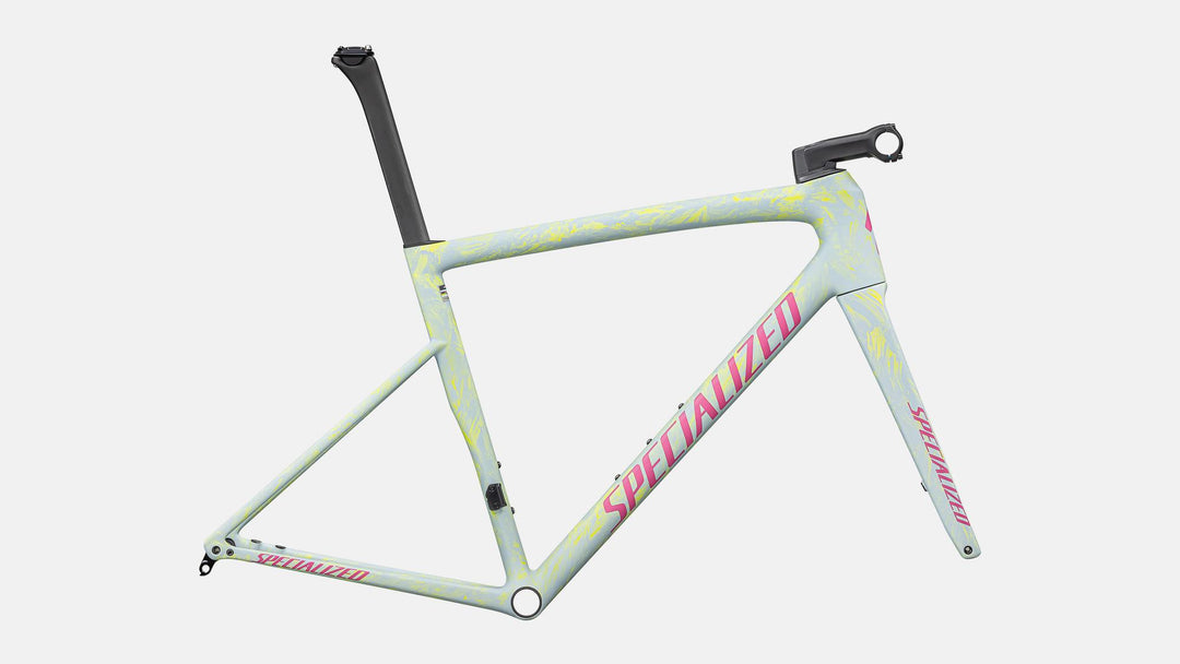 Tarmac SL8 Frameset Satin Ion Metallic / Sea Foam Strata / Rebel Pink - Mackay Cycles - [product_SKU] - Specialized