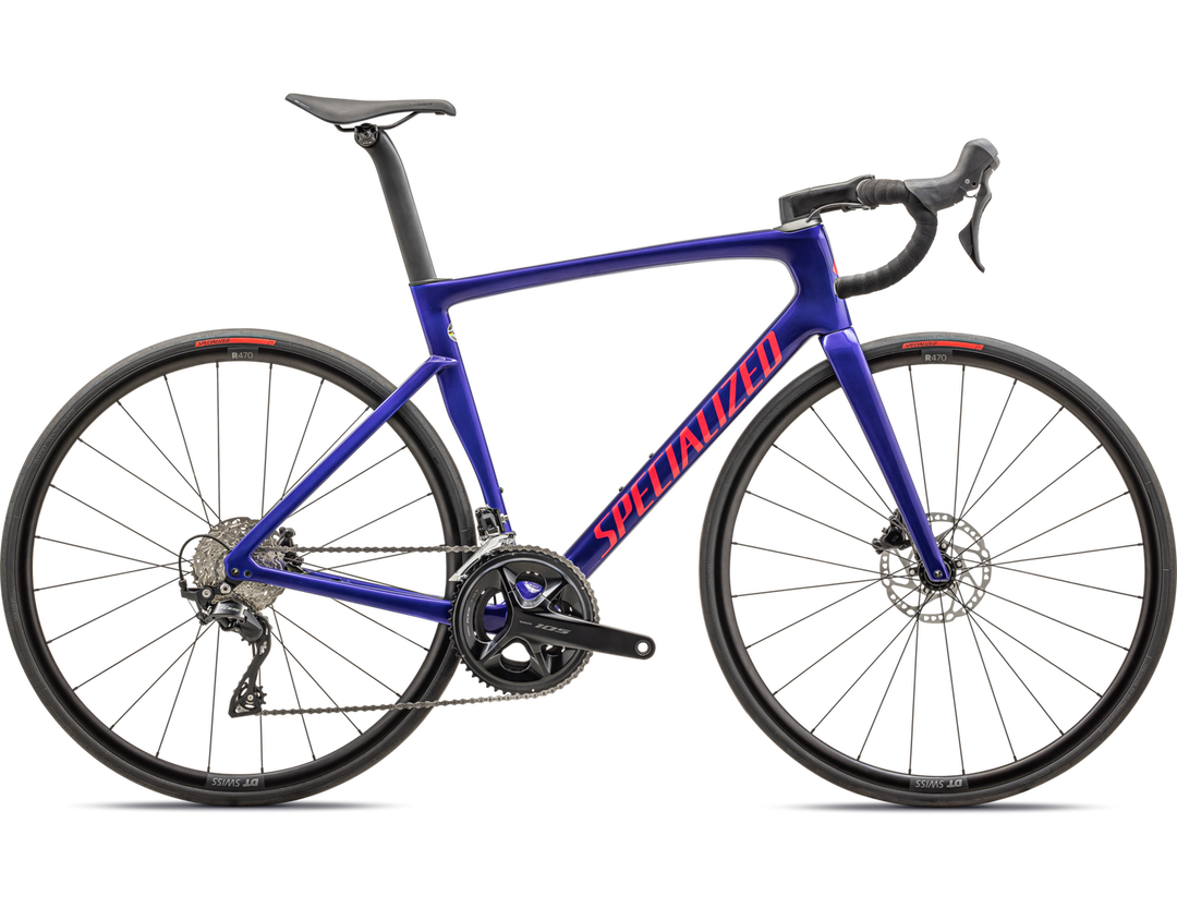 Tarmac SL7 Sport - Shimano 105 - GLOSS METALLIC SAPPHIRE / VIVID PINK - Mackay Cycles - [product_SKU] - Specialized