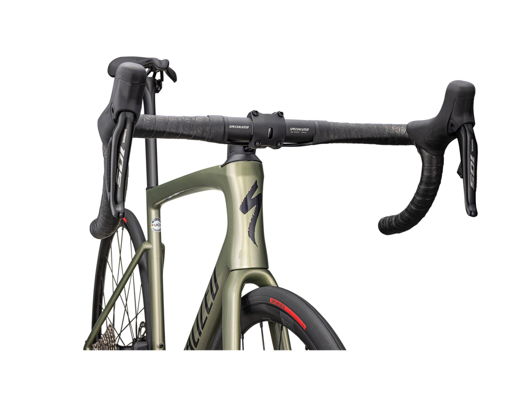 Tarmac SL7 Comp - Shimano 105 Di2 - GLOSS METALLIC SPRUCE / METALLIC MIDNIGHT SHADOW - Mackay Cycles - [product_SKU] - Specialized