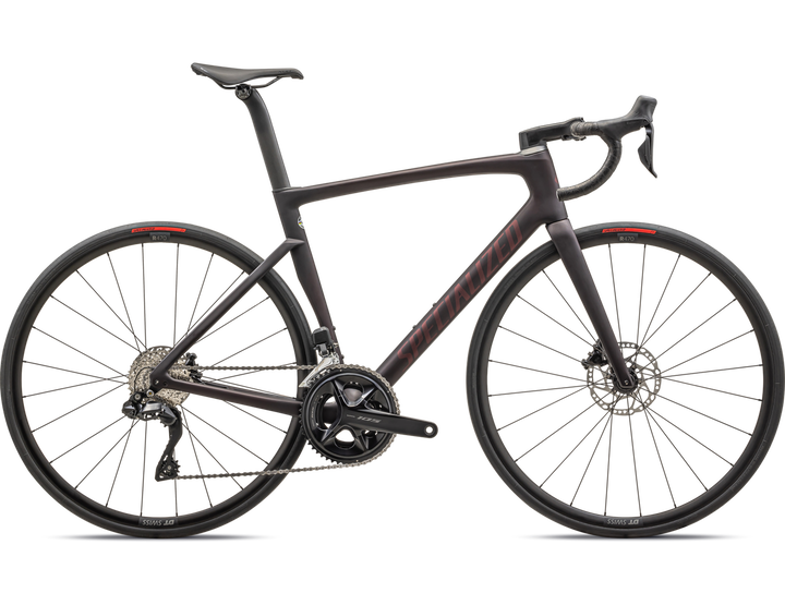 Tarmac SL7 Comp - Shimano 105 Di2 - SATIN RED TINT OVER CARBON / RED SKY - Mackay Cycles - [product_SKU] - Specialized