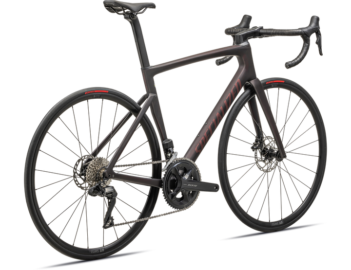 Tarmac SL7 Comp - Shimano 105 Di2 - SATIN RED TINT OVER CARBON / RED SKY - Mackay Cycles - [product_SKU] - Specialized