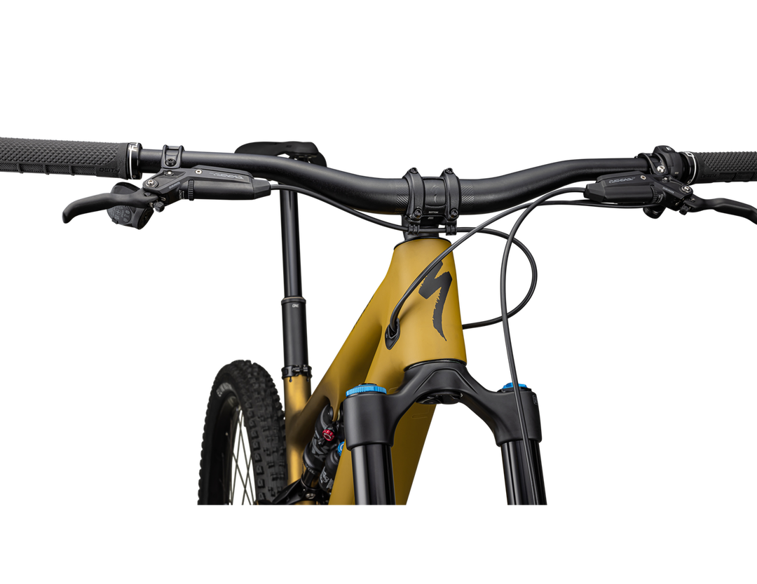 Turbo Levo SL Expert Carbon SATIN HARVEST GOLD / HARVEST GOLD METALLIC / OBSIDIAN / SILVER DUST - Mackay Cycles - [product_SKU] - Specialized