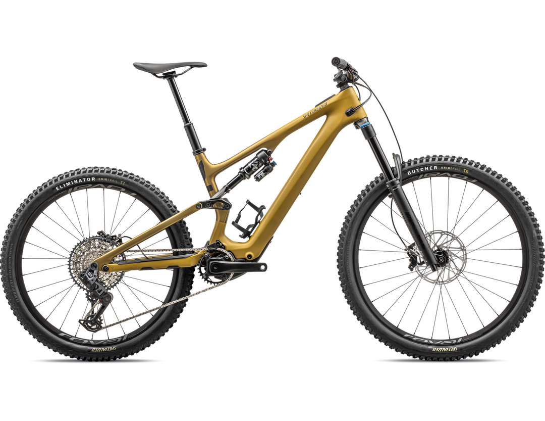 Turbo Levo SL Expert Carbon SATIN HARVEST GOLD / HARVEST GOLD METALLIC / OBSIDIAN / SILVER DUST - Mackay Cycles - [product_SKU] - Specialized