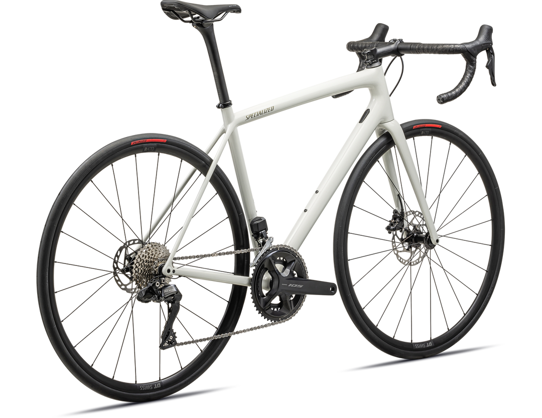 Aethos Comp - Shimano 105 Di2 - GLOSS DUNE WHITE METALLIC SPRUCE - Mackay Cycles - [product_SKU] - Specialized