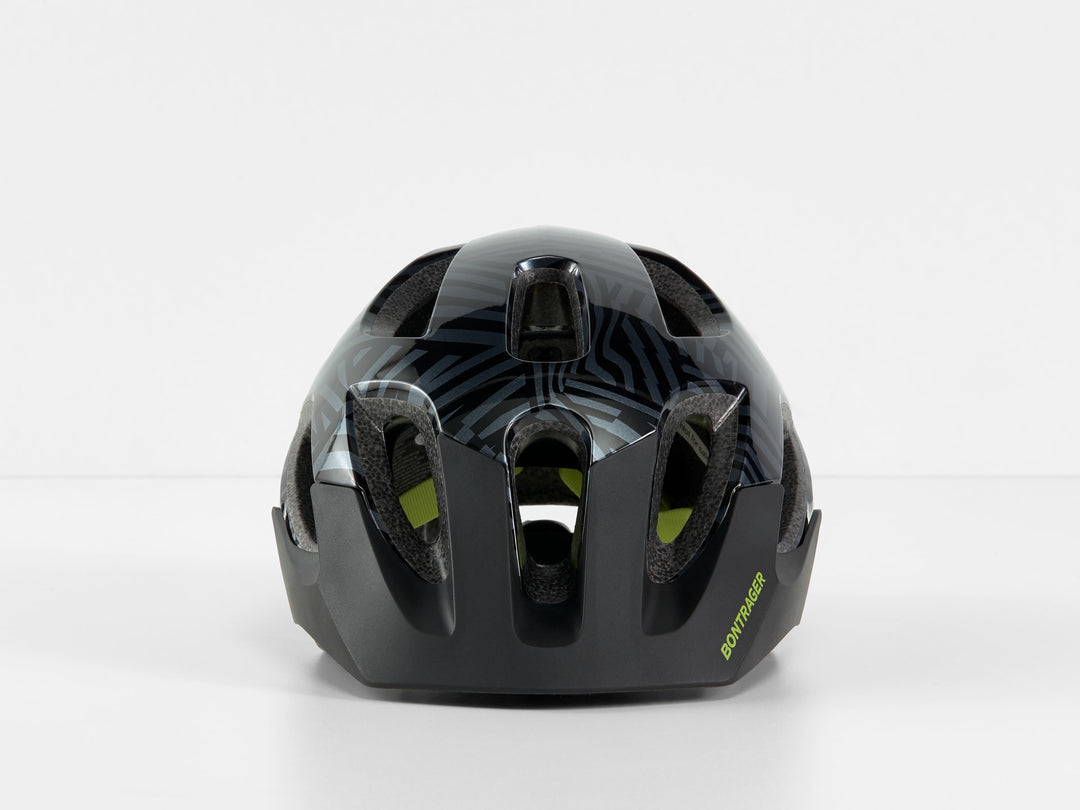 Bontrager Tyro Children's Bike Helmet Black/Radioactive Yellow - Mackay Cycles - [product_SKU] - TREK