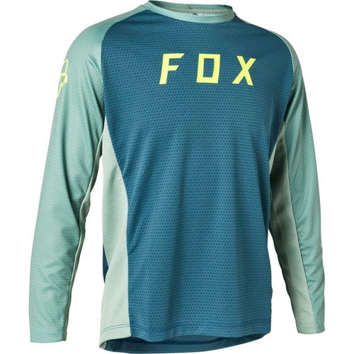 Youth Defend Long Sleeve Jersey Slate Blue - Mackay Cycles - [product_SKU] - FOX