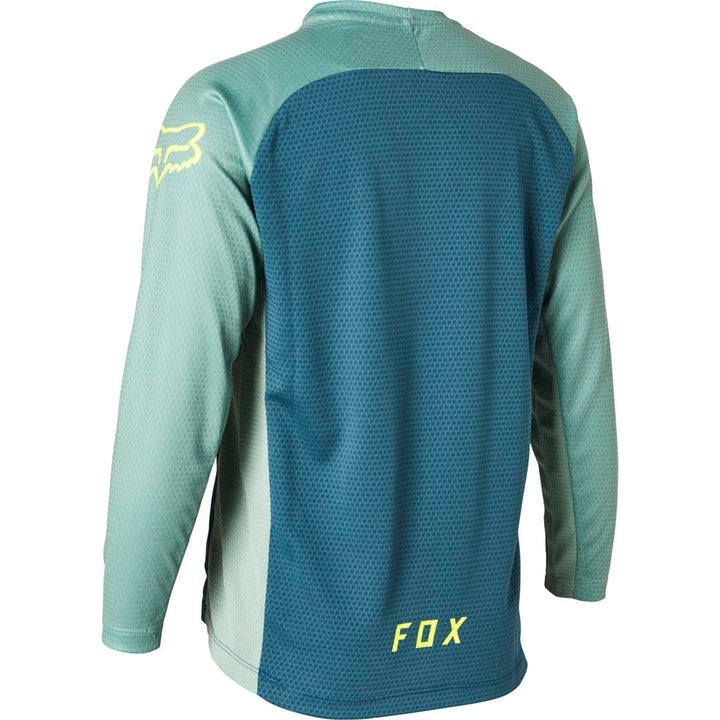 Youth Defend Long Sleeve Jersey Slate Blue - Mackay Cycles - [product_SKU] - FOX