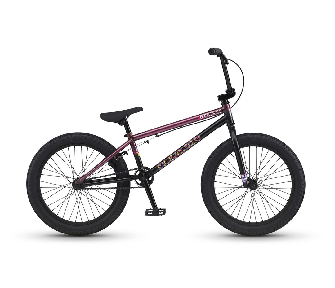 20" Slammer Mercado Gloss Trans Raspberry and Matte Black Fade w/ Multi Colors - Mackay Cycles - [product_SKU] - GT