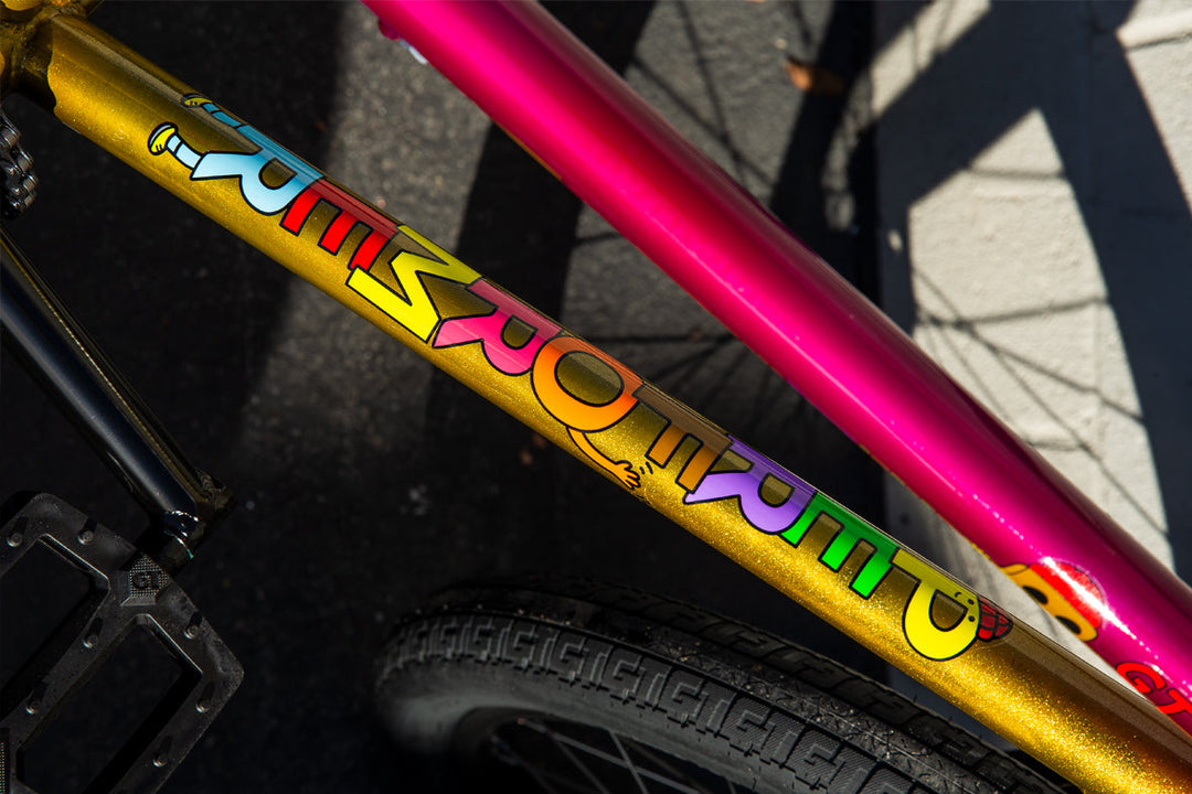 20" Performer Mercado Gloss Trans Raspberry and Trans Yellow Fade w/ Multi BoxPalm Colors - Mackay Cycles - [product_SKU] - GT