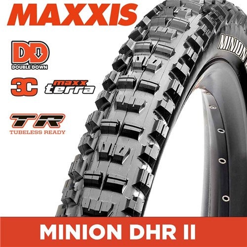 MAXXIS MINION DHR II - 27.5 X 2.60 WT FOLDING DD 2X120TPI 3C MAXXTERRA TR - Mackay Cycles - [product_SKU] - Maxxis