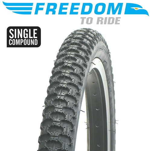 Freedom Tyre 12-1/2"x2-1/4" MX3 Black - Mackay Cycles - [product_SKU] - Freedom