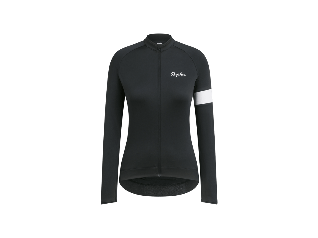 Rapha Women's Core Long Sleeve Cycling Jersey Black - Mackay Cycles - [product_SKU] - RAPHA