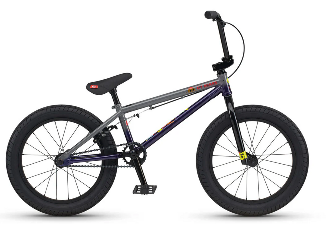 18" Performer Gloss Purple and Wet Cement Grey Fade w/ Multi BoxPalm Colors - Mackay Cycles - [product_SKU] - GT