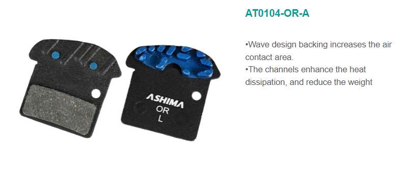 ASHIMA Air Thermal Disc Pads - Organic Shimano - Mackay Cycles - [product_SKU] - ASHIMA