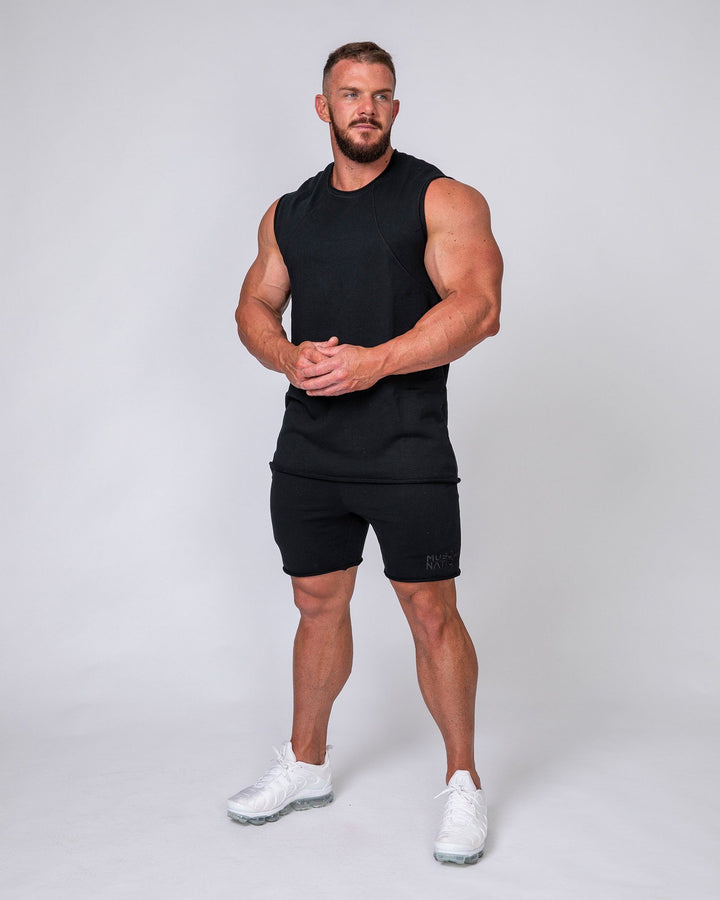 Mens Loopback Tank - Black - Mackay Cycles - [product_SKU] - Muscle Nation