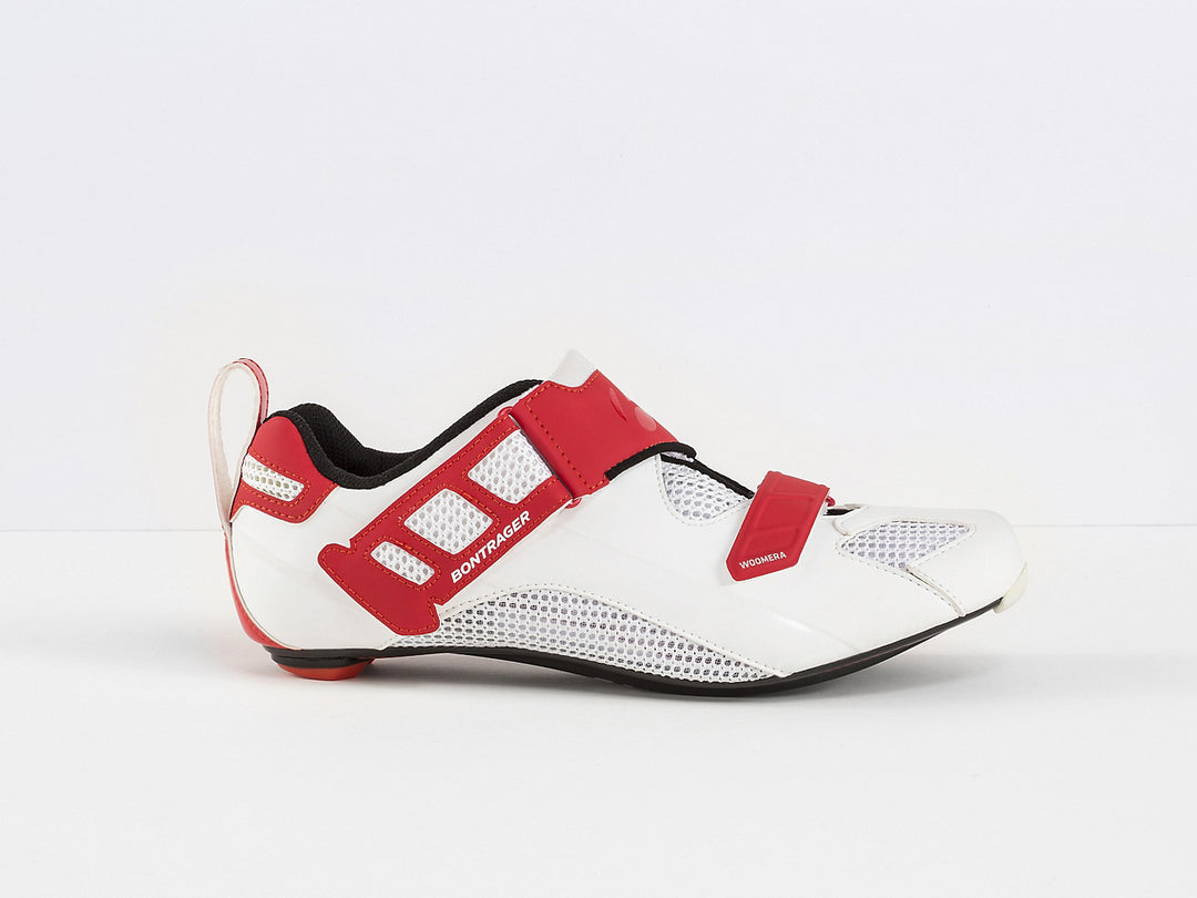 Shoe Bontrager Woomera White/Red - Mackay Cycles - [product_SKU] - Bontrager