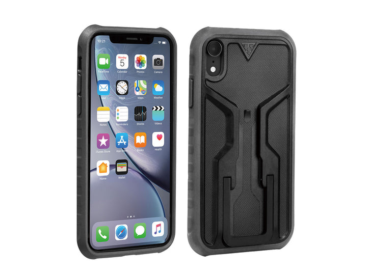 RIDECASE® WITH MOUNT IPHONE XR BLACK GREY - Mackay Cycles - [product_SKU] - Topeak