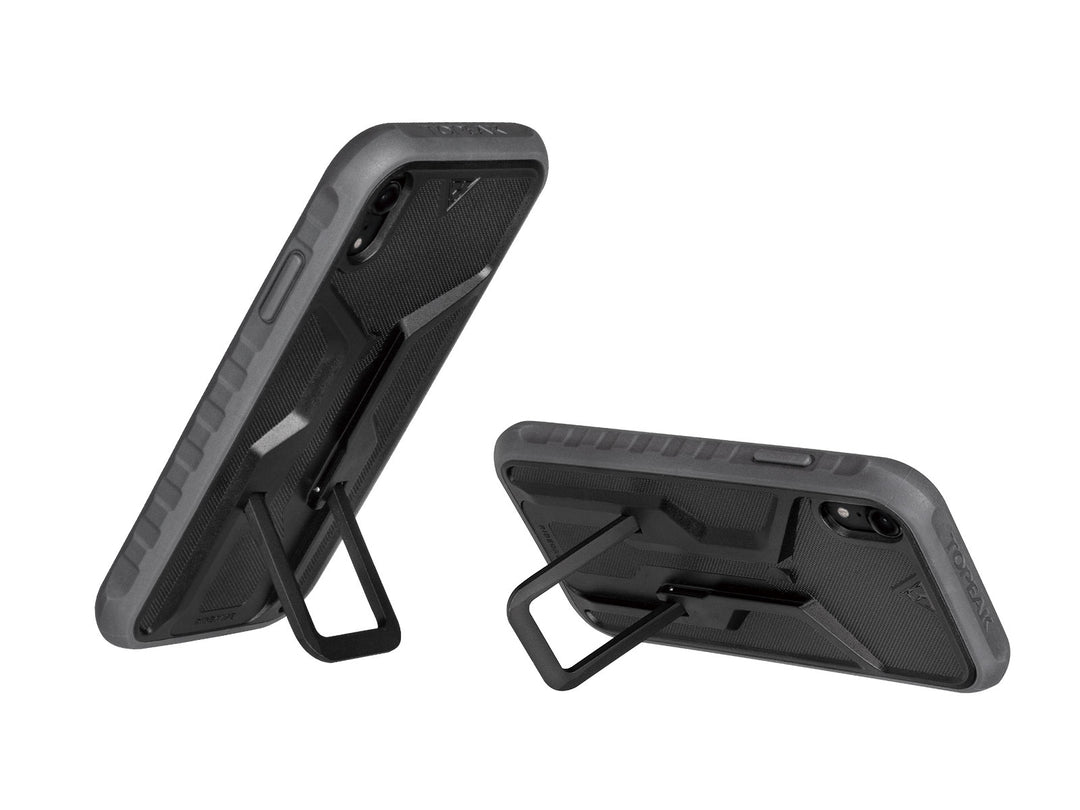 RIDECASE® WITH MOUNT IPHONE XR BLACK GREY - Mackay Cycles - [product_SKU] - Topeak