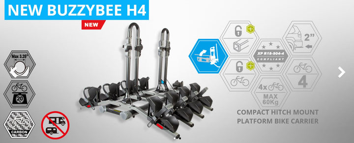 BUZZYBEE 4H PLATFORM RACK HITCH RACK - Mackay Cycles - [product_SKU] - BUZZRACK