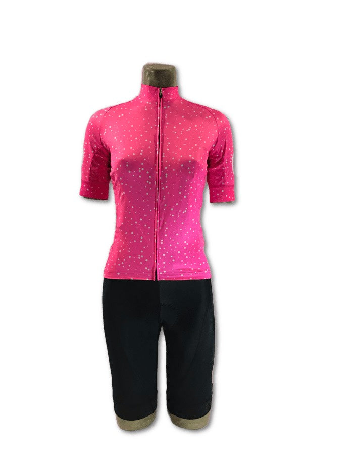 MC Jersey Quarrata Women's Pink Dots - Mackay Cycles - [product_SKU] - Nalini