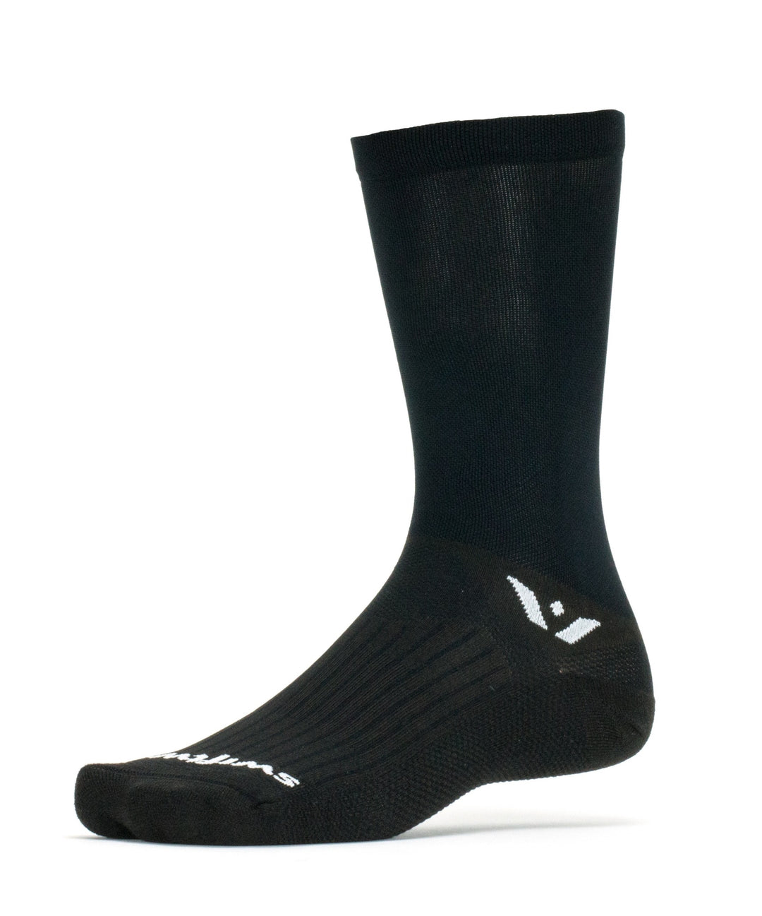 Swiftwick Aspire Seven Black Sock Black - Mackay Cycles - [product_SKU] - Swiftwick