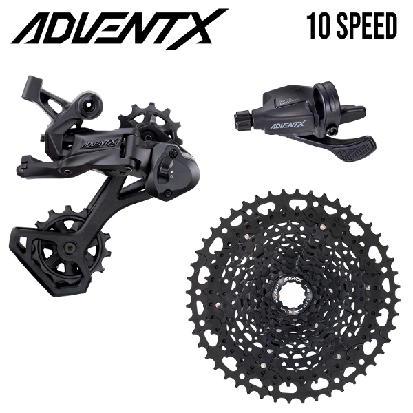 MICROSHIFT ADVENT X GROUPSET - 10 Speed MTB - RD-6205AM Rear Derailleur // SL-M9605-R Trail Pro Shifter // CS-G104 11-48 Cassette - Mackay Cycles - [product_SKU] - MICROSHIFT