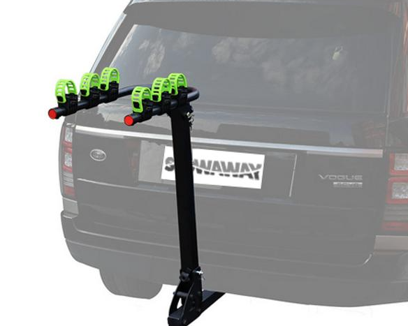 Car Rack - 4 Bike Hanging Carrier, Hitch Mount, 60kg max, Steel, Foldable - Mackay Cycles - [product_SKU] - STOWAWAY