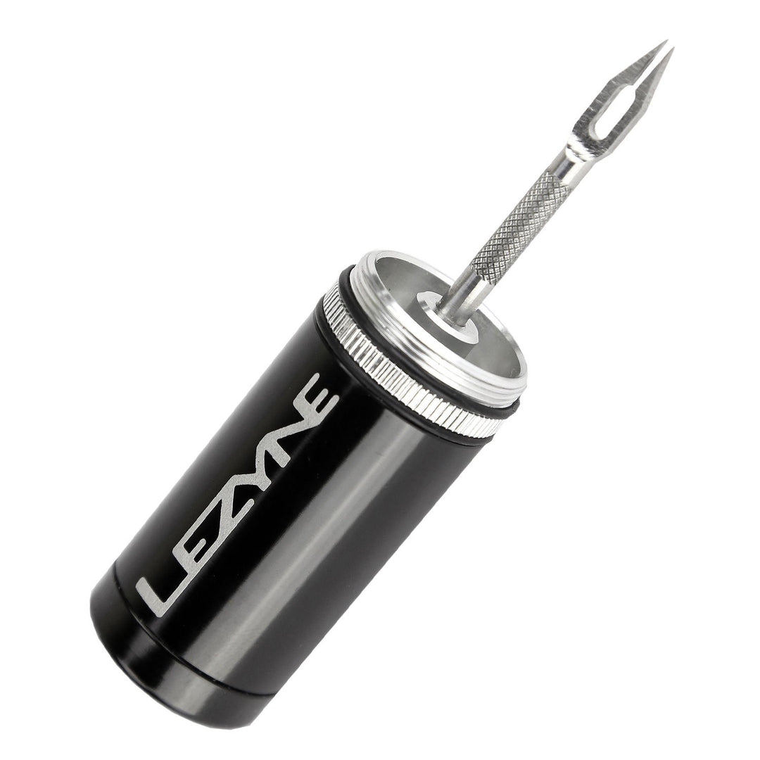 TUBELESS KIT, ALLOY HOLDER, INCLUDED 5 PLUGS, INTEGRATED REAMER AND PLUG T - Mackay Cycles - [product_SKU] - Lezyne