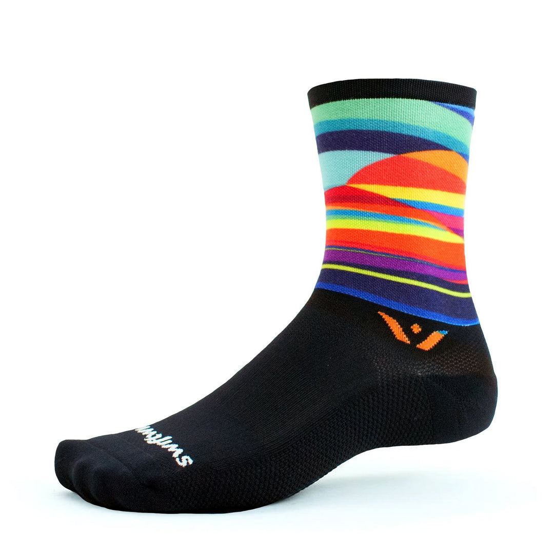 Swiftwick Vision Six Impression Sunrise Sock - Mackay Cycles - [product_SKU] - Swiftwick