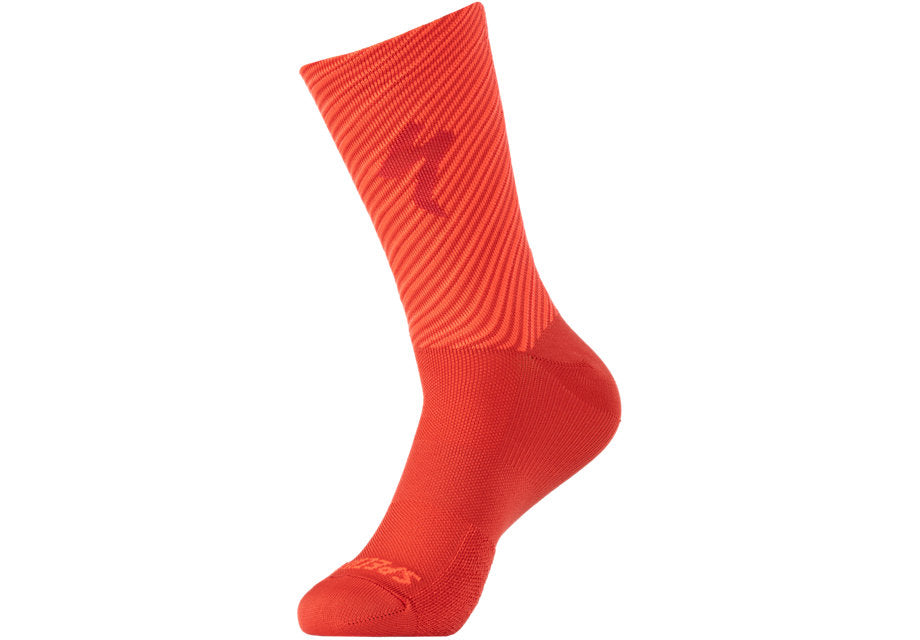 Soft Air Tall Logo Sock Flored/Rktred - Mackay Cycles - [product_SKU] - Specialized