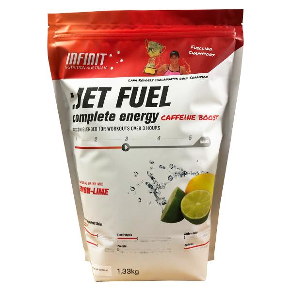 INFINIT NUTRITION Jet Fuel Lemon Lime with Caffeine - Bag, 1.33kg - Mackay Cycles - [product_SKU] - INFINIT