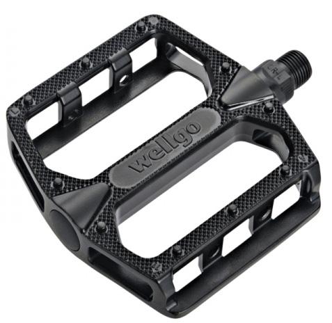 QBP PEDAL PLATFORM ALLLOY PLATFORM 9/6 BLACK DU BEARING - Mackay Cycles - [product_SKU] - QBP