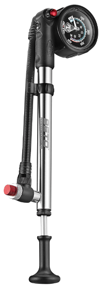 BETO - Shock Pump 400 psi - Alloy With Plastic Head And Gauge -  Bleeder - Mackay Cycles - [product_SKU] - BETO