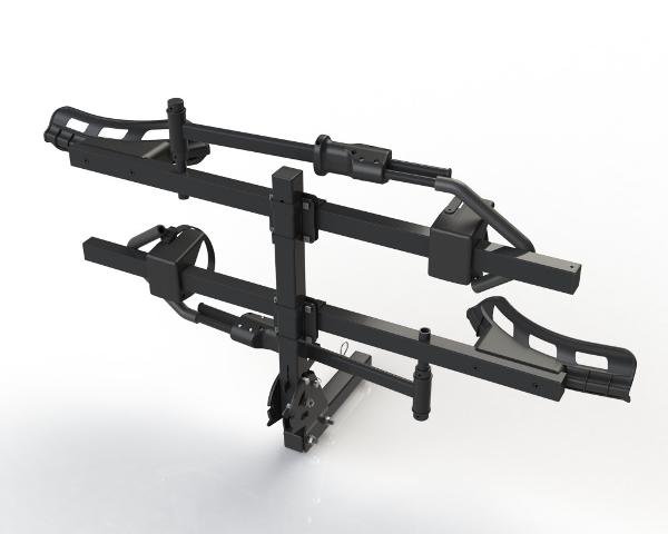 STOWAWAY Car Rack E-Bike Carrier - Hitch Mount, 2 Bikes, Push/Tilt Design, Max 65kg, fits up to 4 inch tyres - Mackay Cycles - [product_SKU] - STOWAWAY