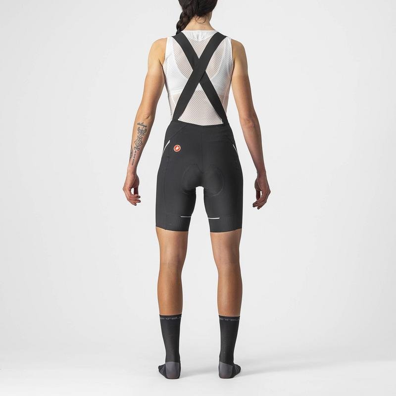 CASTELLI VELOCISSIMA 3 BIB SHORT BLACK/SILVE - Mackay Cycles - [product_SKU] - CASTELLI