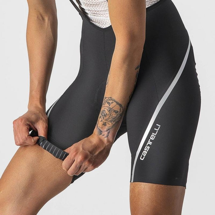 CASTELLI VELOCISSIMA 3 BIB SHORT BLACK/SILVE - Mackay Cycles - [product_SKU] - CASTELLI