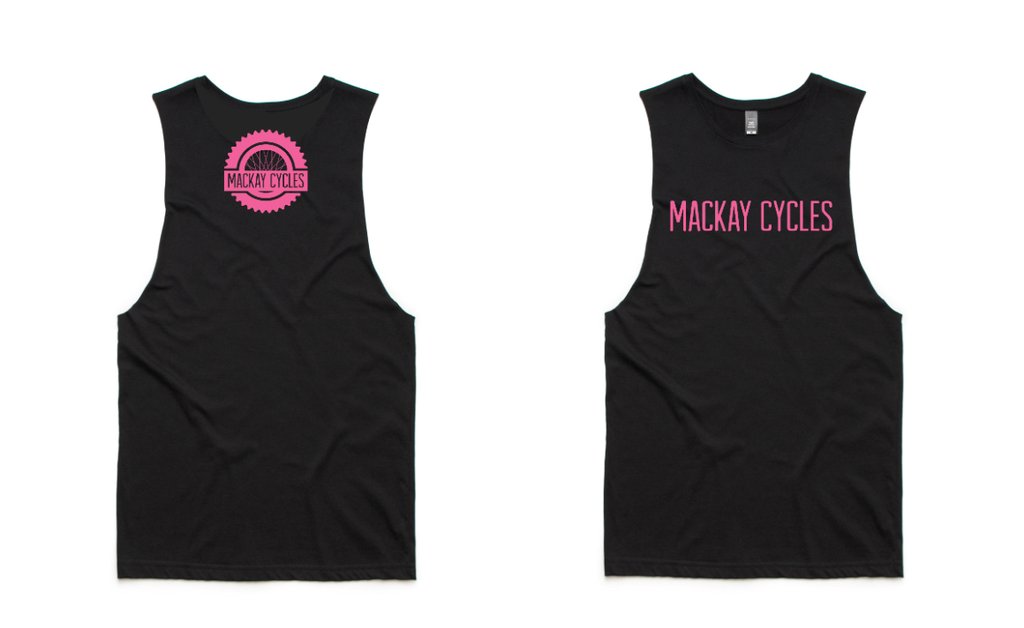 MACKAY CYCLES SINGLET WMNS BLACK / PINK - Mackay Cycles - [product_SKU] - Mackay Cycles