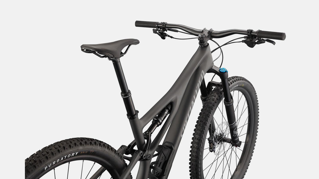 STUMPJUMPER COMP SATIN SMOKE / COOL GREY / CARBON - Mackay Cycles - [product_SKU] - Specialized